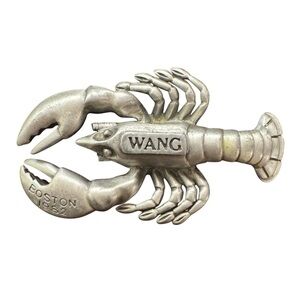 Vintage Silver Pewter Lobster Figurine